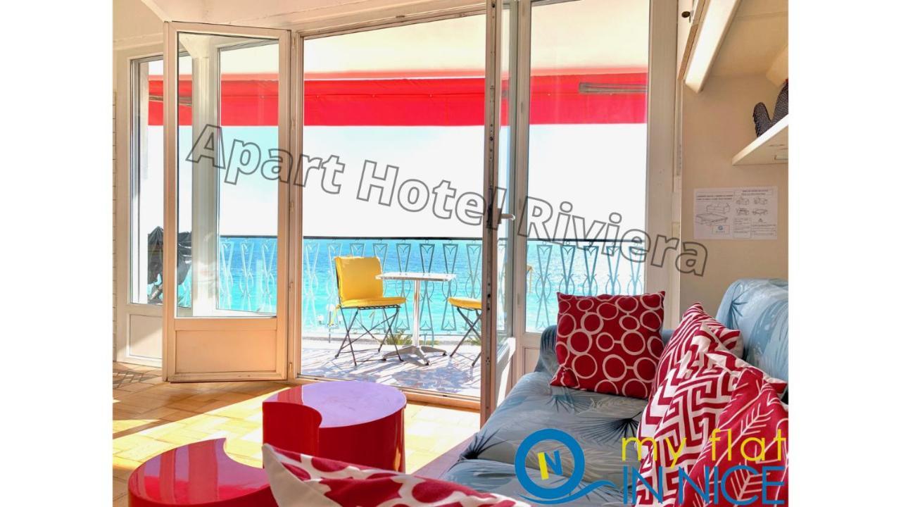 Aparthotel Riviera - Promenade Des Anglais - 1 Bedroom Ac Apartement - Amazing Sea View - Large Terrasse - Balcon Vague Bleue Νίκαια Εξωτερικό φωτογραφία