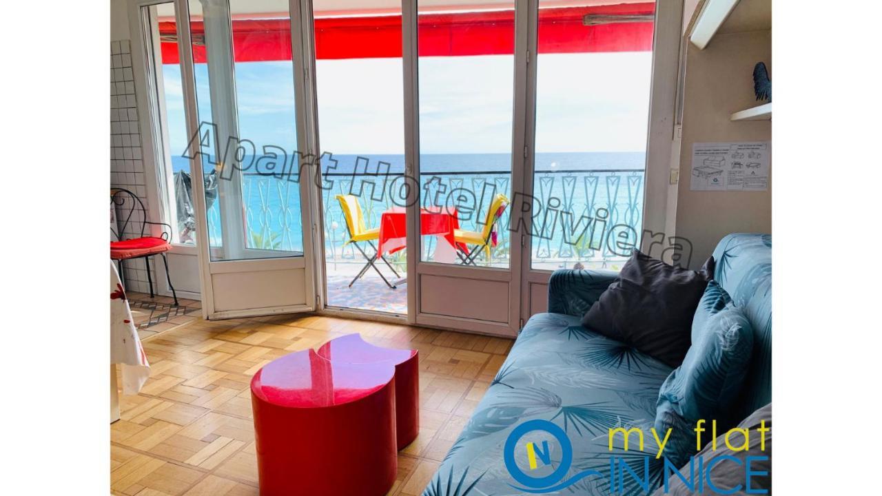 Aparthotel Riviera - Promenade Des Anglais - 1 Bedroom Ac Apartement - Amazing Sea View - Large Terrasse - Balcon Vague Bleue Νίκαια Εξωτερικό φωτογραφία